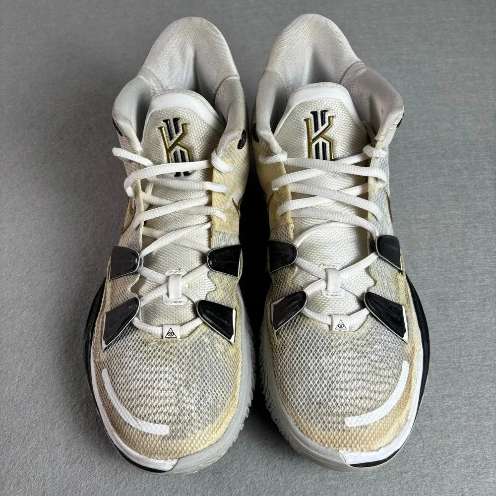 Nike Kyrie 7 Pale Ivory Metallic Gold Basketball Shoes CQ9326-101 Mens 11.5